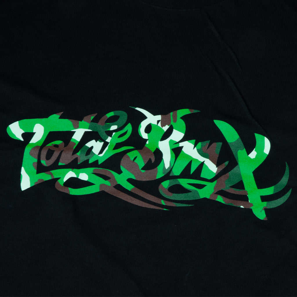 Total BMX Camo Logo T-shirt - Black