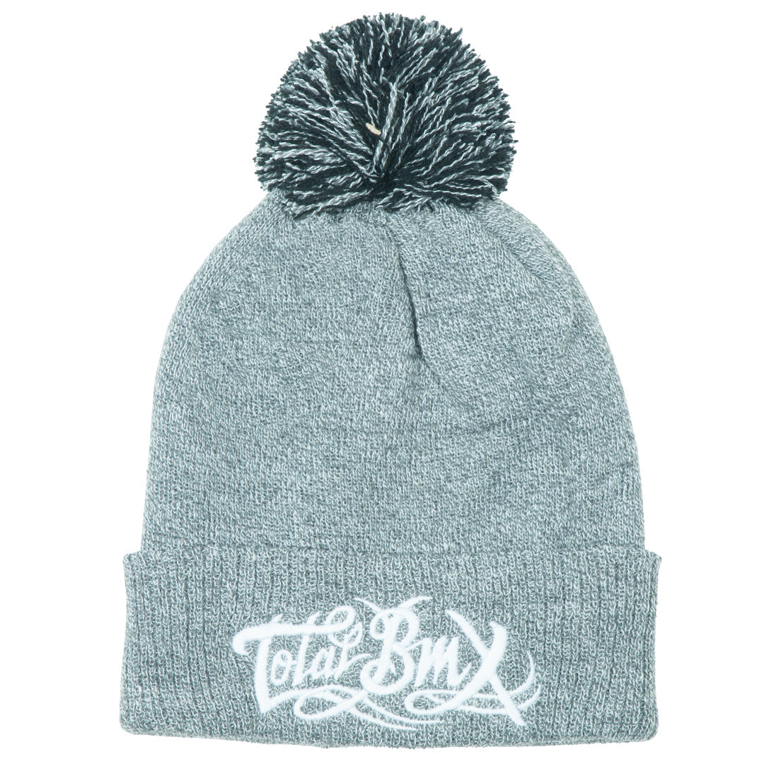 Total BMX Logo Bobble Hat - Grey