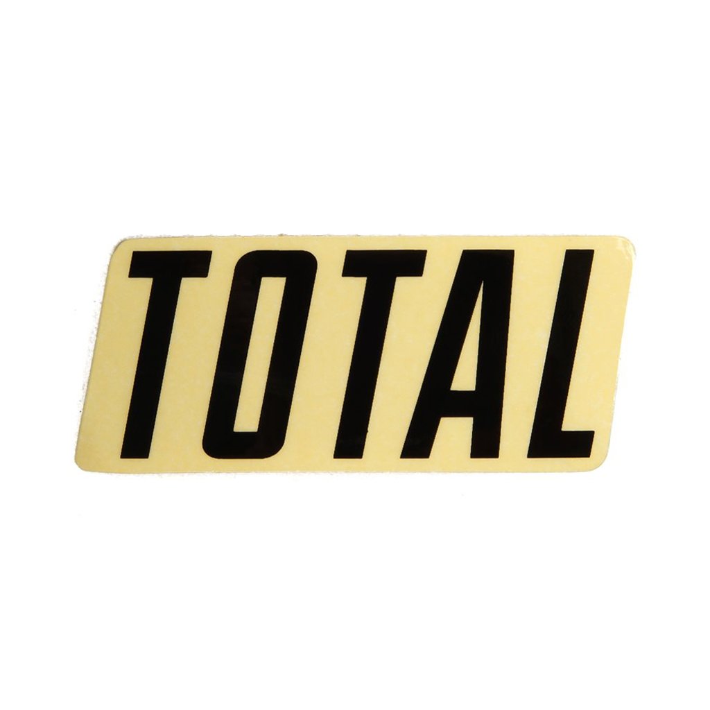 Total BMX New style logo sticker Black