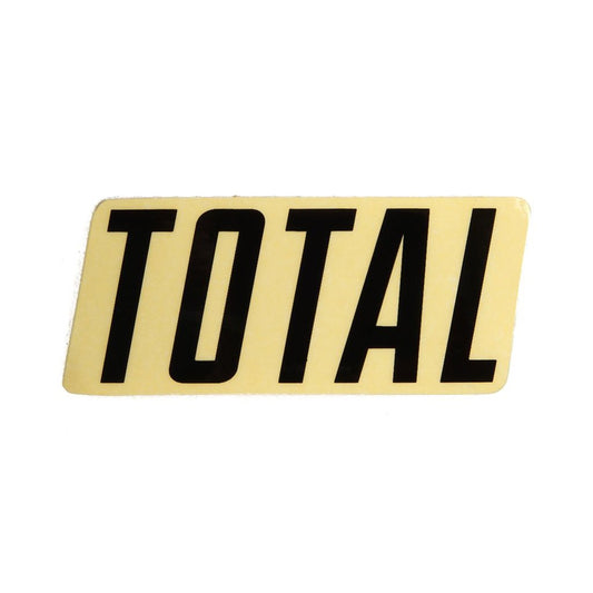 Total BMX New style logo sticker Black