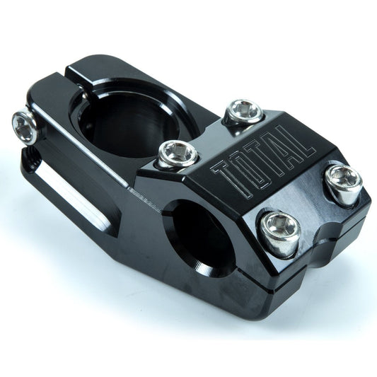 Total BMX Team V3 Top Load Stem - Black With Chrome Bolts