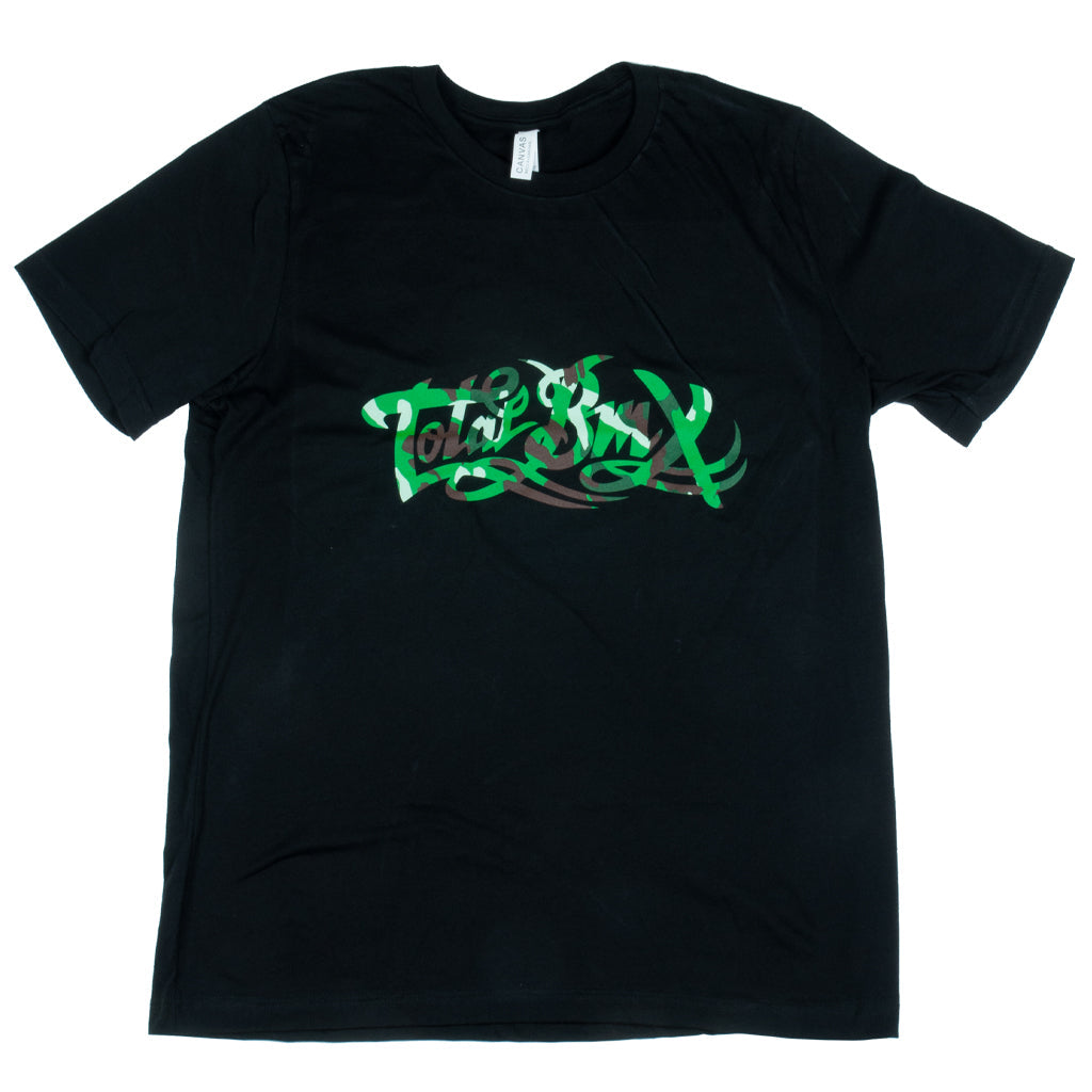 Total BMX Camo Logo T-shirt - Black
