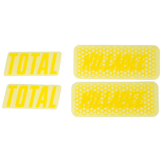Total BMX Killabee K4 Frame Stickers - Yellow
