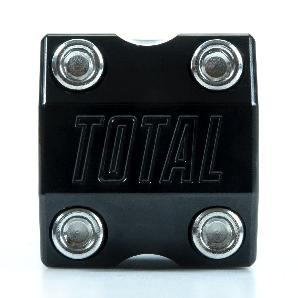 Total BMX Team V3 Front Load Stem - Black With Chrome Bolts 48mm Reach